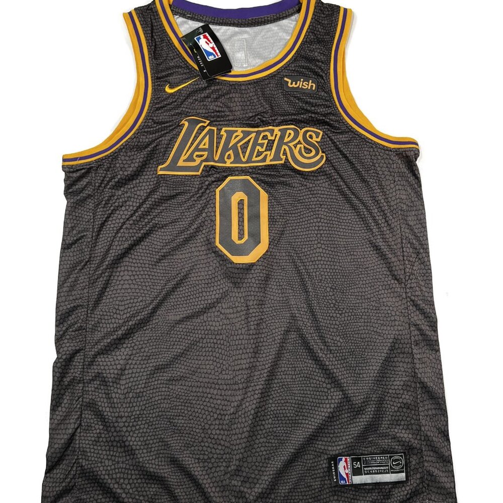 New NBA Nike Kyle Kuzma LA Los Angeles Lakers Swingman Jersey Sz 54 Black #0